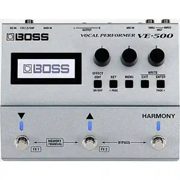 BOSS VE-500 Vocal Performer HARMONIZER PITCH CORRECTION VOCODER LOOPER FX