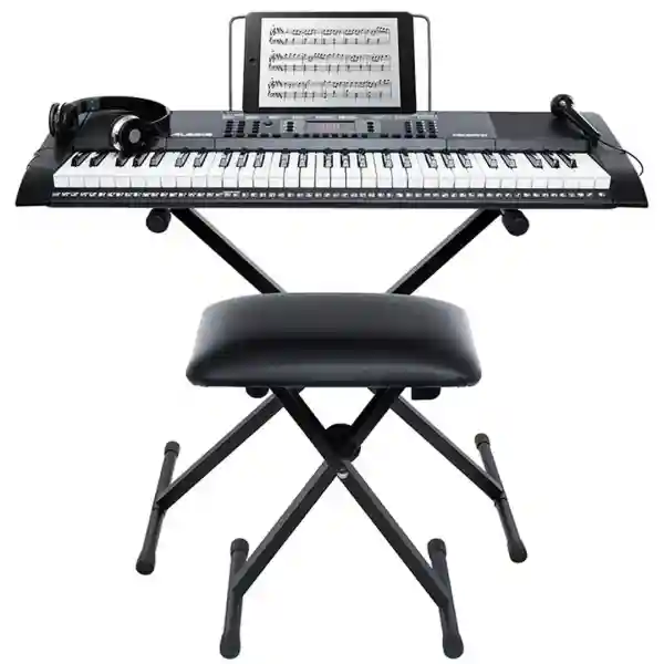 ALESIS MELODY 61 MKII TASTIERA 61 TASTI con Stand Panchetta Leggio e Microfono