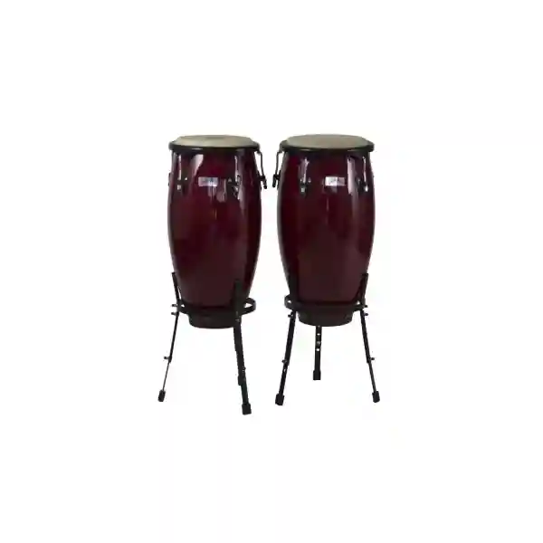 Darestone DT CON21RD Coppia di Congas Professionali 11" + 12" Dark Red