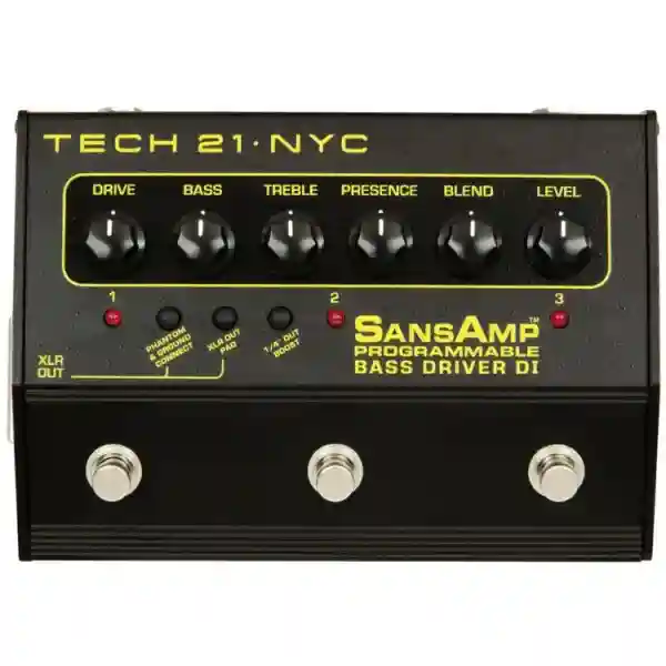 Tech 21 Sansamp Bass Driver D.I. -  Preamplificatore 3 Canali Programmabile Per Basso