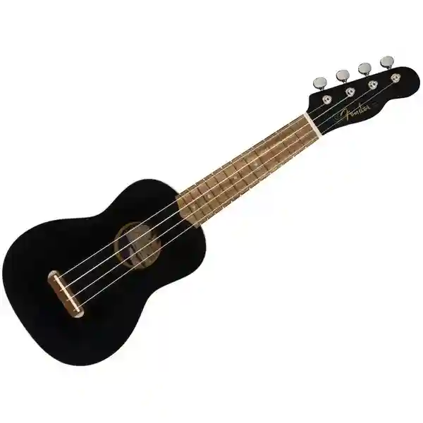 FENDER CALIFORNIA COAST UKULELE SOPRANO VENICE BLACK - UKULELE SOPRANO NERO
