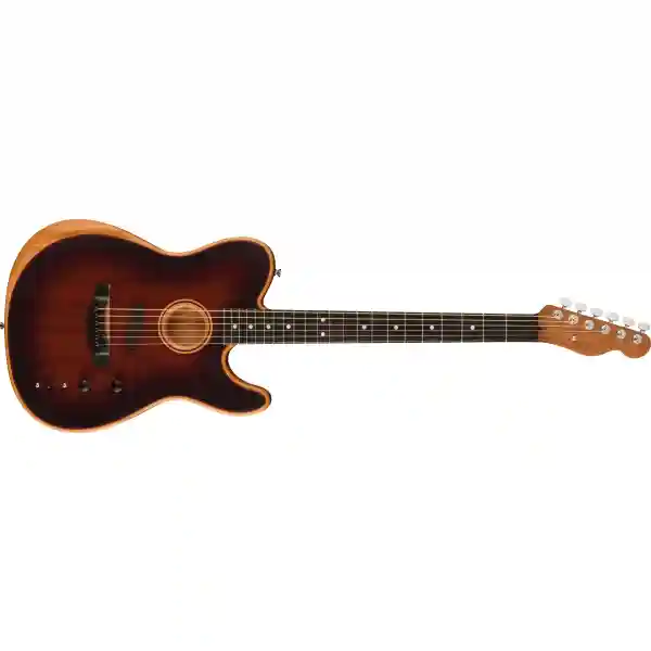 FENDER AMERICAN ACOUSTASONIC TELECASTER ALL-MAHOGANY BOURBON BURST
