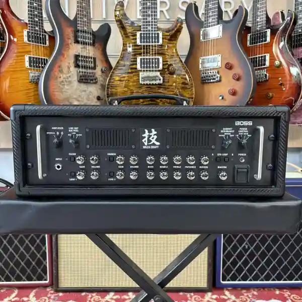 BOSS Waza Amp Head 150 Amplificatore Valvolare Digitale Per Chitarra Elettrica + Pedaliera