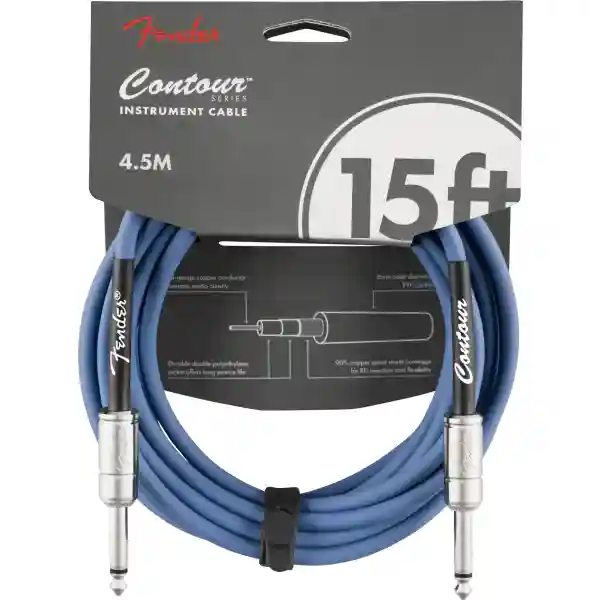 Fender Contour Instrument Cable Lake Placid Blue 15'