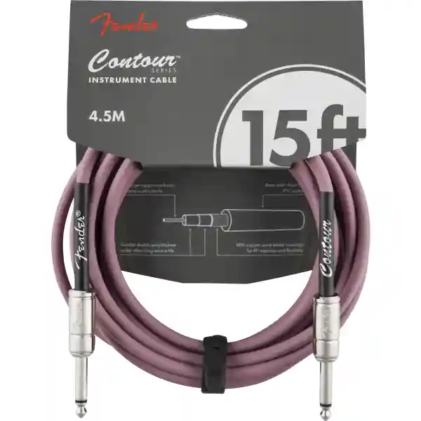 Fender Contour Instrument Cable Burgundy Mist 15'