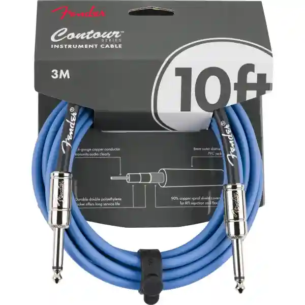 Fender Contour 10' Cable Lake Placid Blue