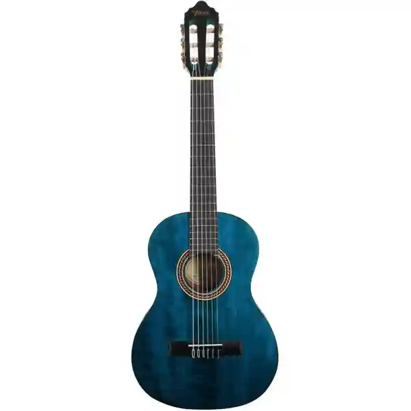 Valencia VC202TBU - Chitarra Classica 1/2 Transparent Satin Blu