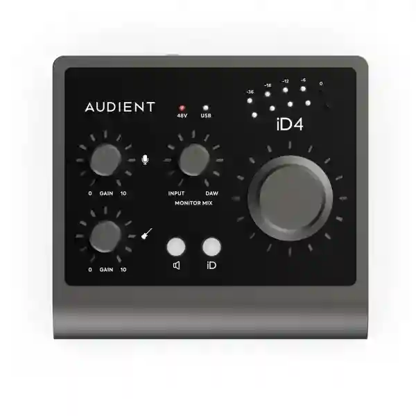 Audient iD4 MKII - Interfaccia Audio USB-C 2 In / 2 Out Con Preamp Microfonico