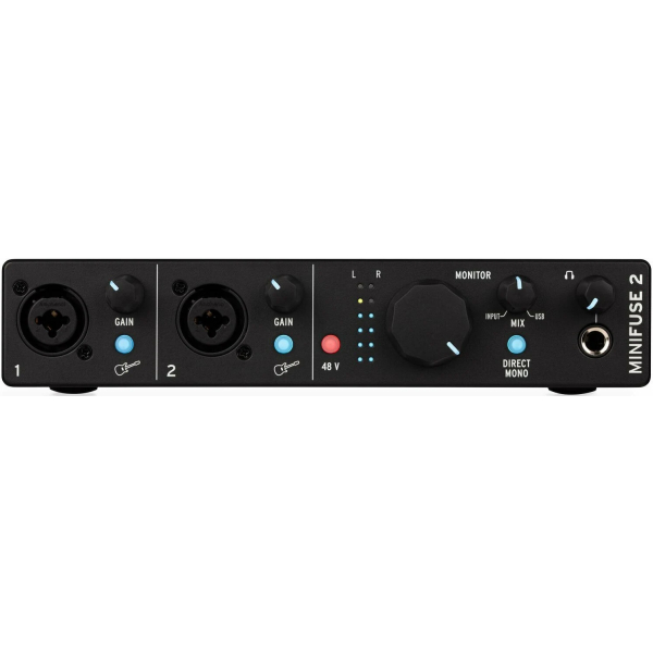 Arturia Minifuse 2 Black - Scheda Audio USB C, 2-In Combo / 2-Out Nera