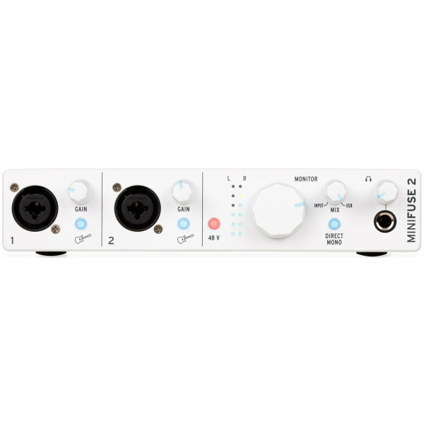 Arturia Minifuse 2 White - Scheda Audio USB-C, 2 In Combo / 2 Out Bianca