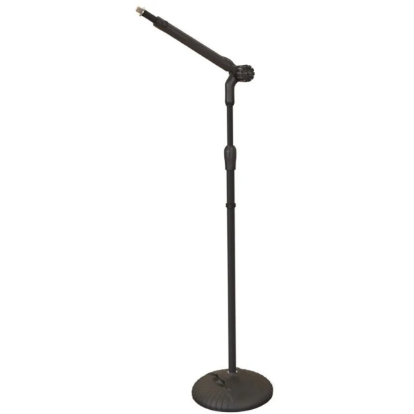 Bespeco MS16 - Asta microfonica 2 in 1 Con Base Tonda In Gomma