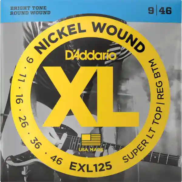 D'Addario EXL125 Super Light Top/Regular Bottom - Corde Per Chitarra Elettrica