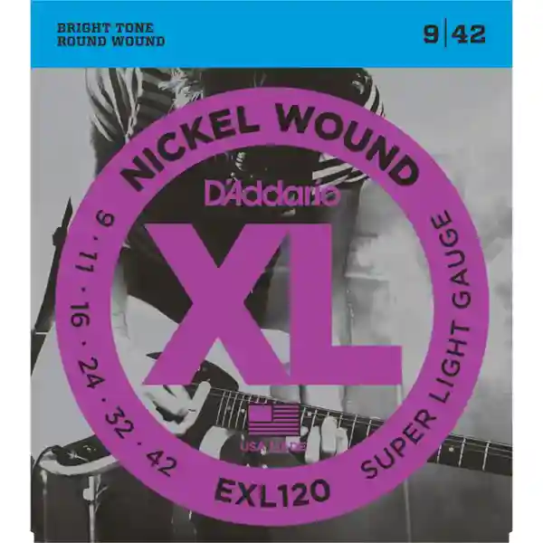 D'Addario EXL120 Super Light - Corde Chitarra Elettrica