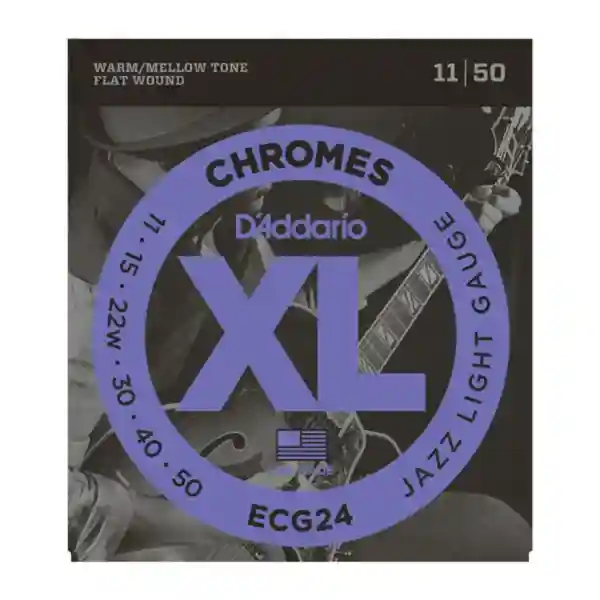 D'addario ECG24 Chromes Jazz Light - Corde Per Chitarra Elettrica