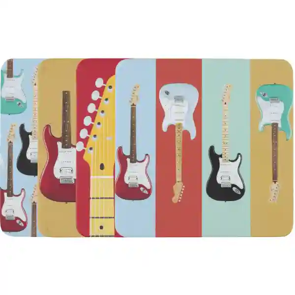 Fender Stratocaster Modern Design Coaster Set - Set Di Sottobicchieri Fender Stratocaster Modern Design
