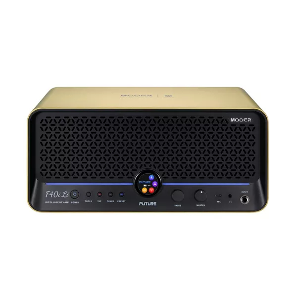 Mooer F40i Li Gold - Combo Portatile Per Chitarra e Basso 2X4" 40 W Gold