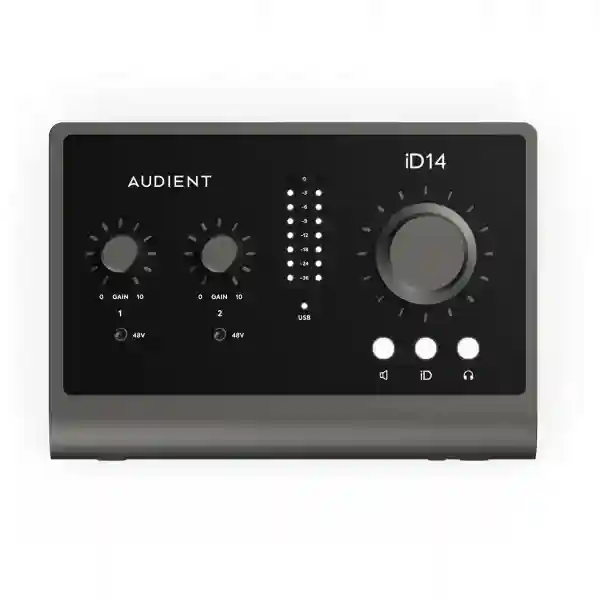 Audient iD14 MKII - Interfaccia audio USB-C 10 In / 6 Out Con 2 Preamp Microfonici