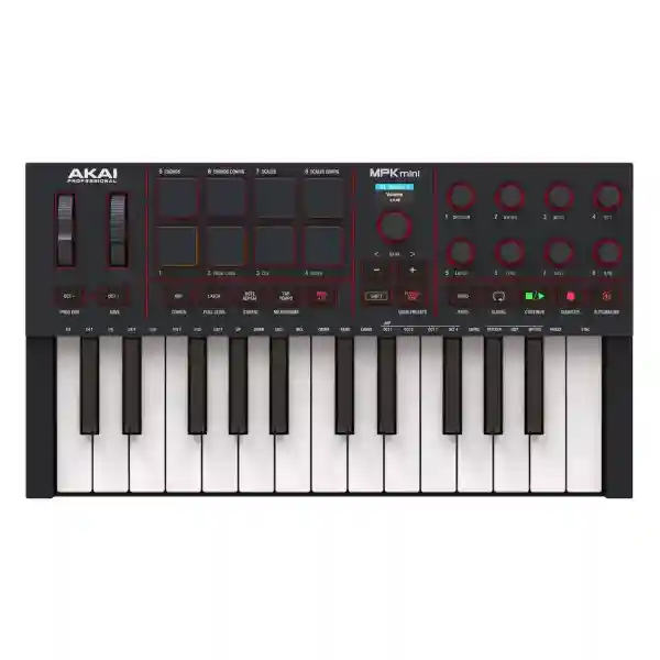 Akai MPK Mini 4 Black -  Controller Midi 25 Tasti Nera
