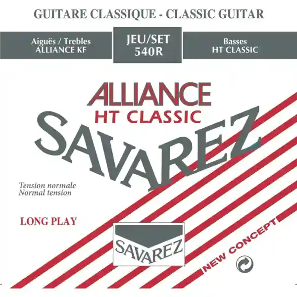 Savarez 540R Alliance - Set DiCorde In Nylon Per Chitarra Classica Silver Wound - 024/042