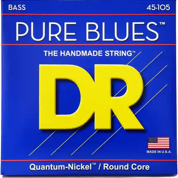 Dr Strings PB-45 Pure Blues Bass Medium Muta Di Corde Per Basso Quantum-Nickel Medium - 045/105