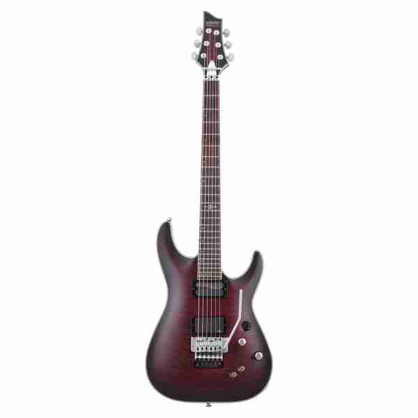 Schecter C-1 Platinum-6-FR-S-CRBS Crimson Red Burst Chitarra Elettrica Satinata